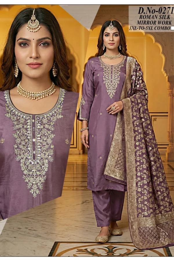 Roman Silk Party Wear Set