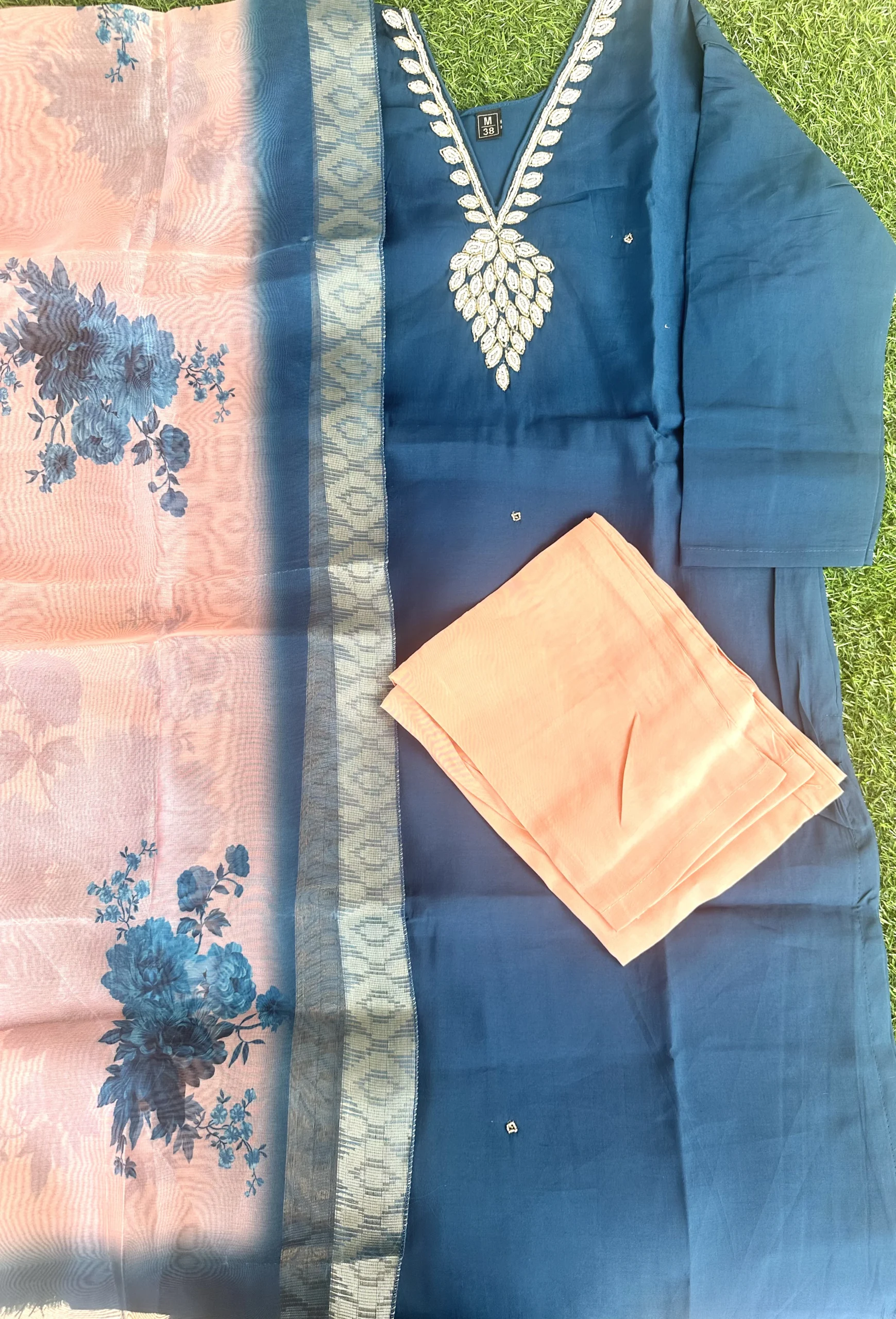 Roman Silk Party Wear Set for Women - Image 2