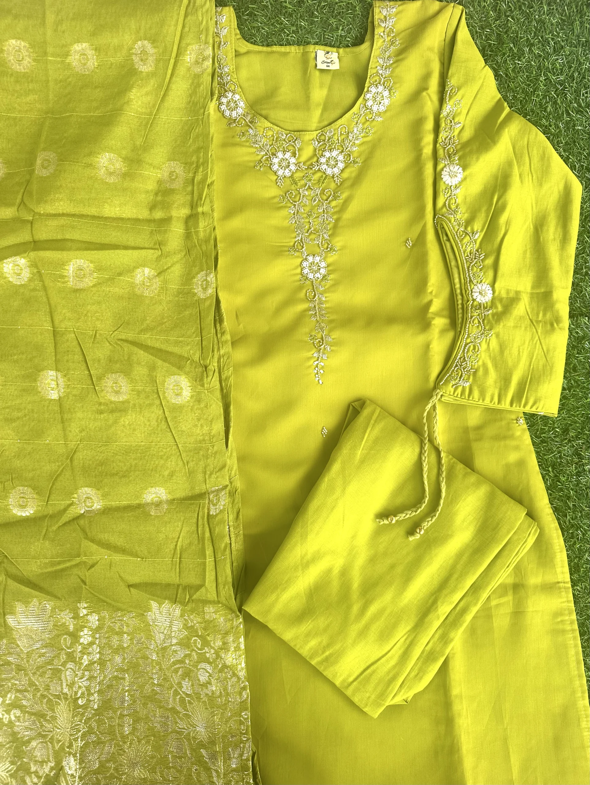 Roman Silk Party Wear Set for Women - Image 4