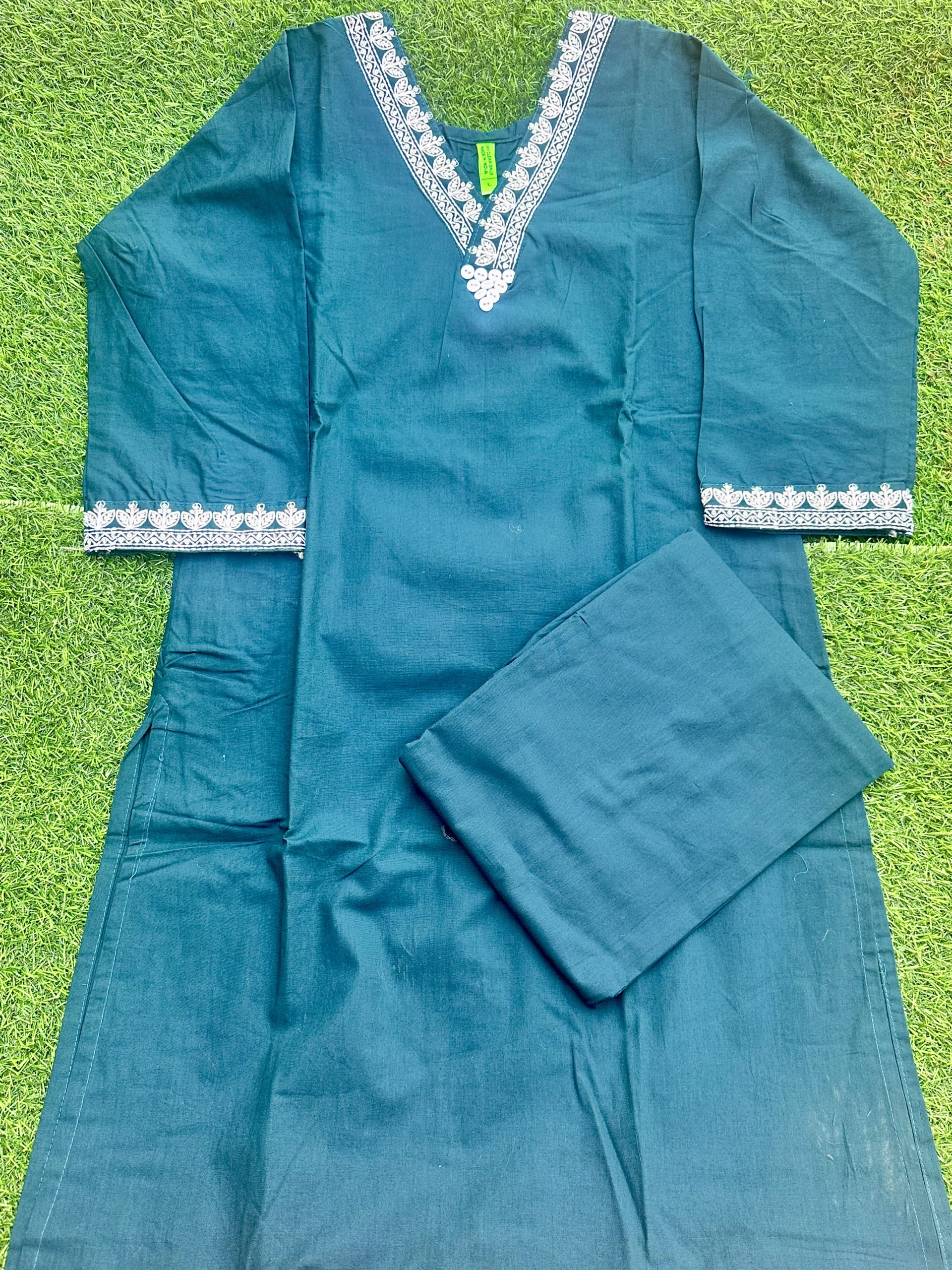 Dhabu Cotton 2-Piece Set for Women