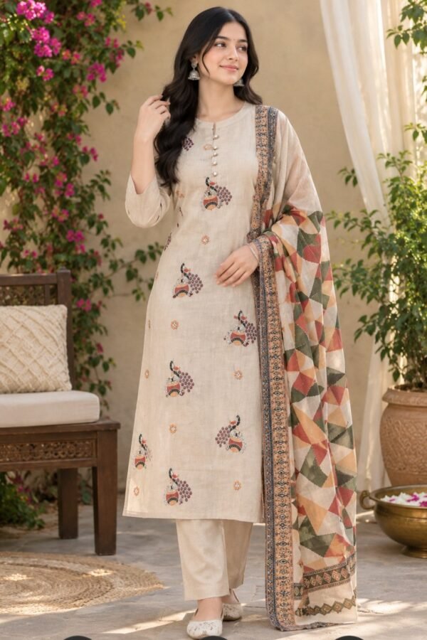 vatican silk kurthi set