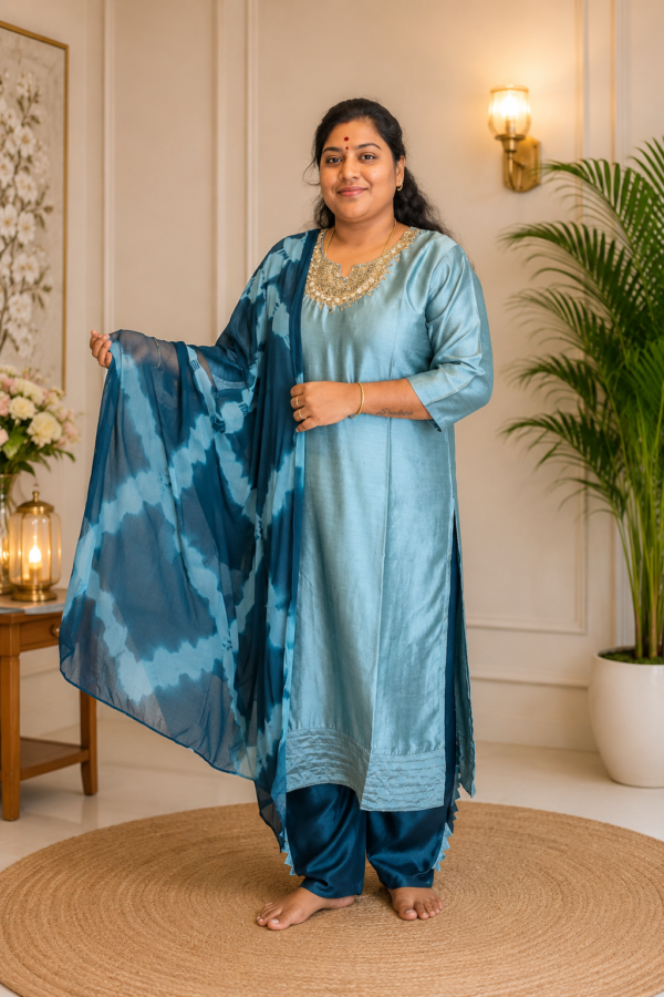 Vatican Silk Fabric Kurti Set