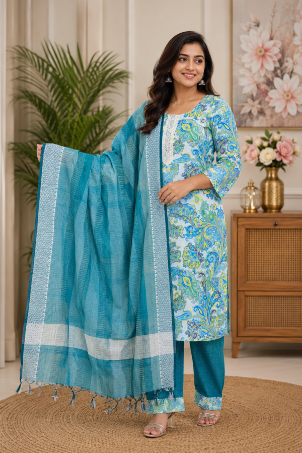 COTTON KURTHI SET (Copy)