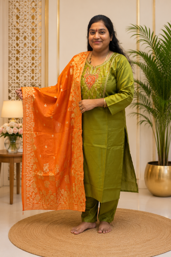 Shimmer Fabric Kurti Set